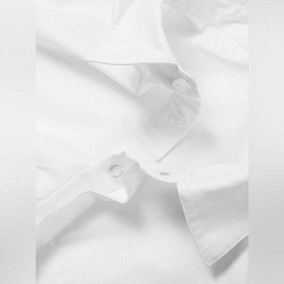 Commense Asymmetrical‎ Cotton Crop Shirt Size M - Picture 4 of 4